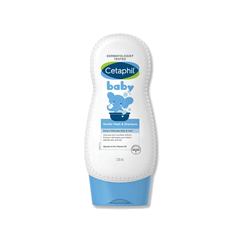 เซตาฟิล Cetaphil Baby Gentle Wash & Shampoo ครีมอาบน้ำและสระผม สูตรอ่อนโยน เพิ่มความชุ่มชื้น สำหรับเด็ก 230 ml.