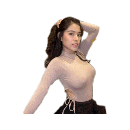 MesubShop บอดี้สูทคอกลม แขนยาวเว้าเอวสูง !!งานตามหา!! เว้าเอวสูง ดีเทลเชือกผูก แซ่บมากแม่ พริกทั้งสวน!! รุ่น D18แขนยาว