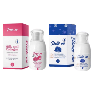 โปรโมชั่น : Fresh Me Milk and Collagen เฟรชมี ล้างจุดซ่อนเร้น 70 ml.1 ชิ้น  Shells Me Milk Spray 30 ml. เฟรชมีของแท้