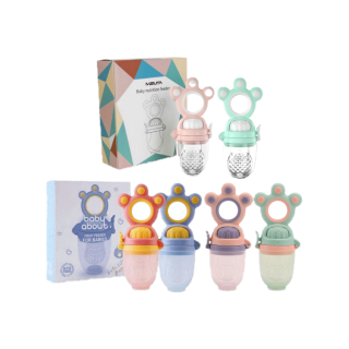 โปรโมชั่น : พร้อมส่ง MisutaBabyabout ซิลิโคนใส่ผลไม้ พร้อมจุก 3 ขนาด SML จุกผลไม้ ตาข่ายซิลิโคนใส่ผลไม้