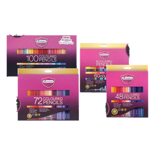 Master Art ดินสอสีไม้มาสเตอร์อาร์ต แท่งยาว รุ่น Premium Grade 48-100สี Set 2