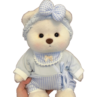 TeddyTales100%30cm Lena Bear ของแท้ ตุ๊กตาหมีขนาดเล็ก ตุ๊กตาข้อต่อตุ๊กตาหมีตุ๊กตาทำด้วยมือตุ๊กตาตุ๊กตาตุ๊กตา เสื้อผ้าหมีลีน่า เสื้อผ้าตุ๊กตาหมี