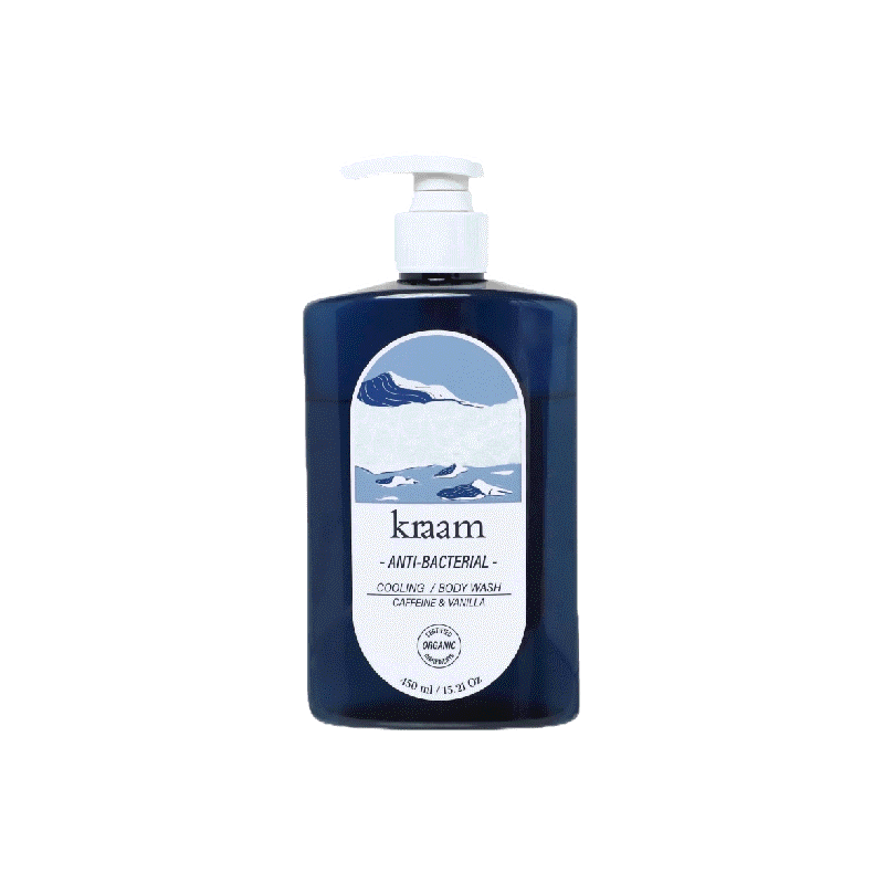 Kraam Anti-Bacterial Moisturizing Body Wash (Hyaluronate & Rose Water) 450ml.ครามแอนไท แบคทีเรียล มอยซ
