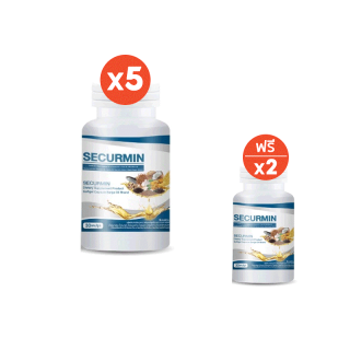 BENJA OIL SECURMIN เบญจออยล์ ซีเคอร์มิน อาหารเสริมบำรุงข้อเข่า 5 กระปุก แถม 2 กระปุก