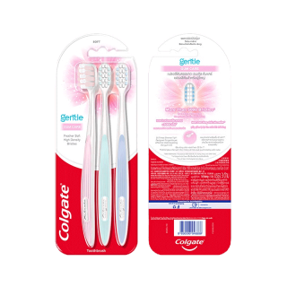 เเปรงสีฟันคอลเกต เจนเทิล กัมเเคร์ เเพ็ค 3 Colgate Gentle Gum Care pack 3