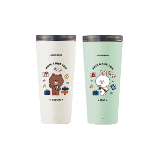 LocknLock กระบอกน้ำเก็บอุณหภูมิ LINE Friends Clip Tumbler รุ่น LHC4279LF