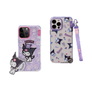 [My Melody and Kuromi Limited Collection ] เคสสำหรับไอโฟนแถมฟรี Griptok หรือ Strap สายห้อย สำหรับiphone ทุกรุ่น กันรอย