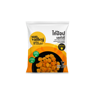 ซันแวลเล่ย์ไก่ป๊อปรสสไปซี่ (Chicken Pop Spicy Flavored Sun Valley Brand) 1 KG.