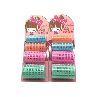 โรลม้วนผม แพ็ค 4 ชิ้น คละสี ม้วนลอนผม ลอนใหญ่ - ลอนเล็ก ม้วนผมหน้าม้า จัดแต่งทรงผม ที่ม้วนผม จัดแต่งผม