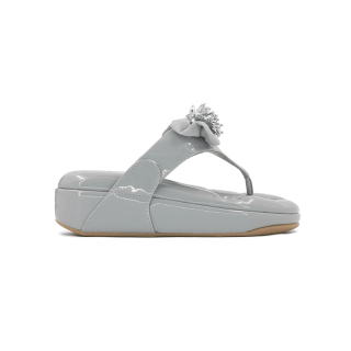 SHU SOFASHOES SWEETCHIC GLOSSY GREY รองเท้าแตะหญิง