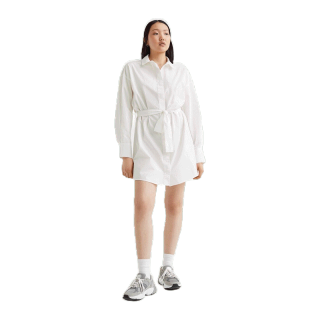 H&M Woman Tie-belt shirt dress 0983378_1
