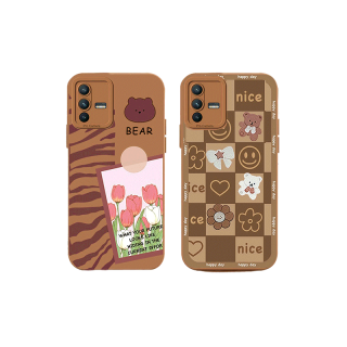 เคส VIVO Y12S Y12 Y20 Y91C Y21 2021 Y30 Y21S Y20S Y12i Y15S Y91 Y30i Y93 Y95 Y15 Y17 Y53 Y50 Y53S Y51 Y51A Y15A Y10 Y76S Y76 Y33S Y1S Y11 Y31 Y20i Y91i Y90 Y51S Y12A เคสมือถือคู่รักยอดนิยม ลายดวงตานางฟ้า หัวใจ หมี ช็อกโกแลต แฟชั่น เคสวีโว่