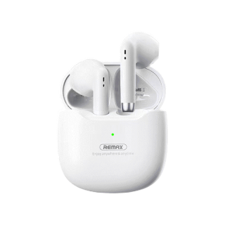 โปรโมชั่น Flash Sale : Remax TWS-19 White หูฟัง หูฟังบลูทูธ หูฟังไร้สายแบบ True Wireless รุ่น TWS-19 Bluetooth + TWS-19เคสหูฟัง