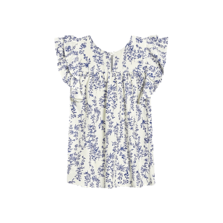 Lovito เสื้อกล้าม แต่งระบาย ลายดอกไม้ สไตล์ลำลอง สำหรับผู้หญิง LNE11009 (หลายสี)