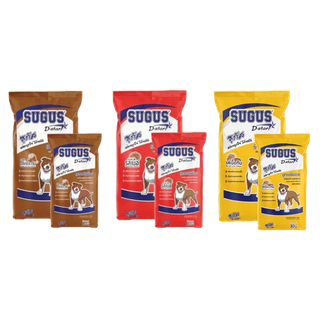 อาหารสุนัข ซูกัส ขนาด 10-20 กิโล สำหรับสุนัขทุกสายพันธุ์ Sugus Dog Food 10-20 kg