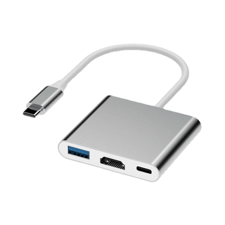 MGBB 3in1 แปลง Type C to HDTV+USB3.0+PDอะแดปเตอร์ 4K HDMI Fast Charging Adapter สำหรับ
