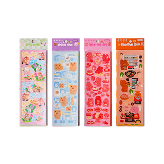 สติกเกอร์ไดคัทวิบวับลายการ์ตูน 6x15cmสุ่มคละลาย 1 บาท✔️พร้อมส่ง Ohwowshop sticker สติกเกอร์ DIY การ์ตูน