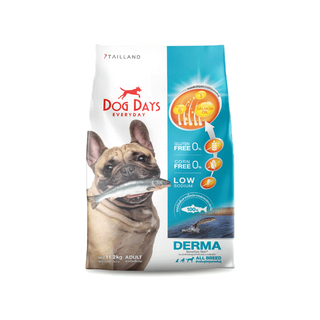 Dog Days อาหารสุนัขรสปลา (11.2 kg) สูตร Derma (เกรด super premium โซเดียมต่ำ)