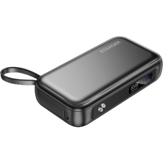 Essager พาวเวอร์แบงค์ 15000mAh 65w พร้อมสายเคเบิล ชาร์จเร็ว สองทาง รองรับ samsung 45w IP 29w สําหรับ PD3.0 PPS QC 4.0