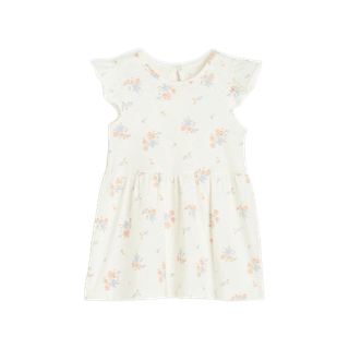H&M Girl Flounce-trimmed jersey dress 0928133_3