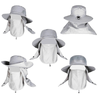 NURGAZ หมวกกันแดด กลางแจ้ง หมวกเดินป่า หมวกสำหรับตกปลา ปิดหมด 360 องศา ไม่ต้องกลัวแดด อีกต่อไป sun hat