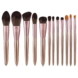 Kimuse ชุดแปรงแต่งหน้า ขนแปรงนุ่ม อเนกประสงค์ 12 ชิ้น/เซต