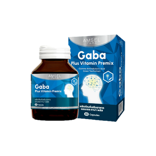 Amsel GABA Plus Vitamin Premix บำรุงสมอง ความจำ ปรับสมดุล (30 แคปซูล)
