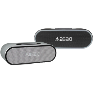 Asaki Bluetooth Speaker ลำโพงบลูทูธไร้สาย แบบพกพา ฟัง FM MP3 ได้ เสียงนุ่ม เบสแน่น รุ่น APS-4002 (สินค้าสภาพ 85%)