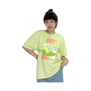 SUNBALEE เสื้อยืดคอกลม ลายนูนน่ารักมาก เสื้อแฟชั่นสไตล์เกาหลี 🩰TSN