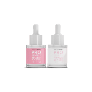 FLASH SALE {แพ็คคู่ } เซรั่ม ฝ้า กระ ทำให้หน้าใส ผิวแข็งแรง Doctor Tony Probiotics Sensitive White Serum+Booster Serum
