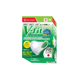 IRIS OHYAMA Disposable Facemask V-FIT หน้ากากอนามัย 30pcs
