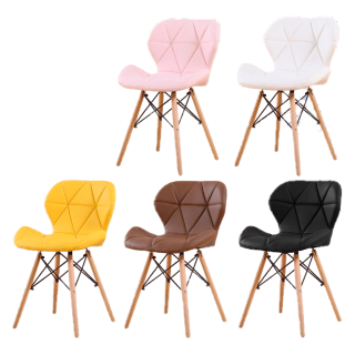 [⚡ขายแล้ว10,000ตัว⚡] KSB เก้าอี้โมเดิร์น กินข้าว มีเบาะ หนังPU รุ่น butterfly 5สี