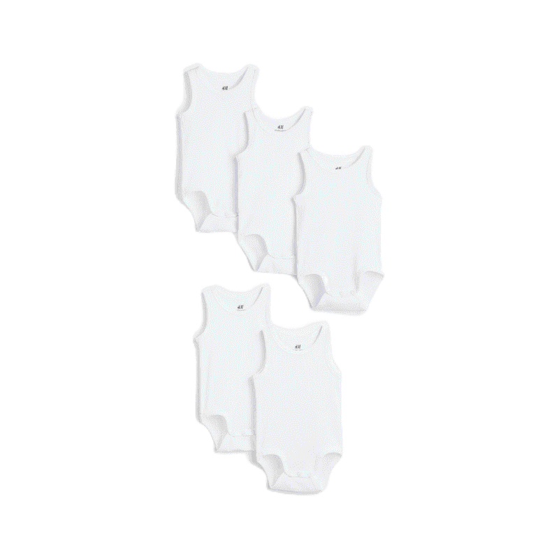 H&M Boy 5-pack cotton bodysuits 1088019_1