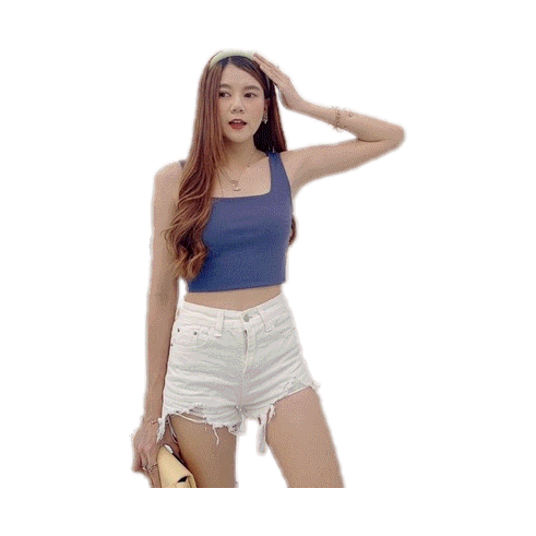 (แจกโค้ด40% กรอก INCSL01 ช่องโค้ดช้อปปี้) เสื้อกล้ามผู้หญิง เสื้อครอป ใส่สบาย สีพื้น แมทซ์ง่าย ป้าย BKSHOPS 😍