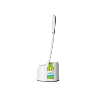 Scotch-Brite® สก๊อตช์-ไบรต์® แปรงขัดโถสุขภัณฑ์พร้อมแท่นวาง รุ่นแอนตี้แบคทีเรีย Toilet bowl & Rim brush with caddy