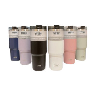 COOLER ลด 15% สูงสุด 30.- 🫶 TYESO ของแท้ แก้วน้ำเก็บความร้อน/เย็น สแตนเลส304 รับประกันไอน้ำไม่เกาะแก้ว