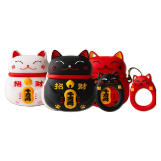 Airpods 1/2/3 Pro Case Protector Neko ลายแมวนำโชค ใส่แล้วโชคดีร่ำรวย
