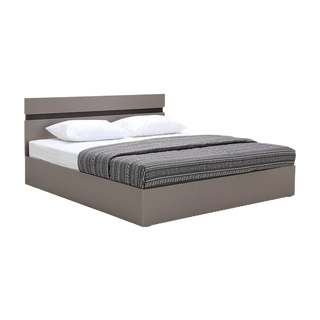 INDEX LIVING MALL เตียงนอน รุ่นวีโว่ ขนาด 5 ฟุต - สีบราวนี่ โอ๊ค/โอวัลติน