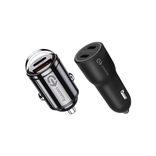 Commy ที่ชาร์จในรถยนต์ หัวชาร์จในรถ แบบ 2 ช่อง Dual USB ชาร์จเร็ว Car Charger รองรับ PD+QC3.0 สูงถึง 20W /45W