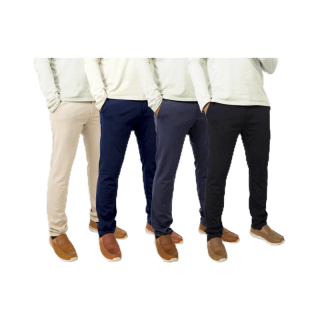 <ลด12% ใช้โค้ด NEWJUL23>John Nonlen กางเกงขายาว ชิโน ผ้ายืดมาก ไม่ต้องรีด ระบายอากาศสุดยอด เกรดพรีเมี่ยม ทรงกระบอกเล็ก ร