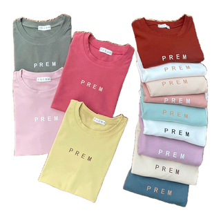 ✧. 𝑩𝒆𝒔𝒕 𝒔𝒆𝒍𝒍𝒆𝒓✨เสื้อสกรีนเปรม ผ้าคอตตอน 𝟏𝟎𝟎% (M,L,XL) พร้อมส่งเลยน้า สีสด สีสวยทุกสีเลยจ้า◞˚ₓ