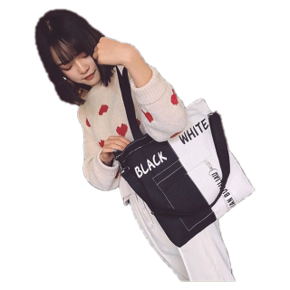 โปรโมชั่น : ส่งจากไทยพร้อมส่ง ใบใหญ่ ผ้าหนา กระเป๋าผ้า สะพายข้าง สะพายหลัง