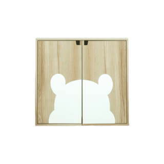 [กทม. 3-5 วัน ส่ง] SB Design Square ตู้เก็บของ Disney รุ่น POOHCUBE-H สีไม้อ่อน (70 x 30 x 70 ซม.) แบรนด์ KONCEPT FURNITURE