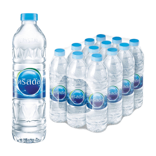 โปรโมชั่น : น้ำดื่มคริสตัลขนาด 600 มล. X 12 ขวด 15 แพ็ค รวม 180 ขวด Crystal Drinking Water 600 ml x 12 Bottles 15 Packs Total 18