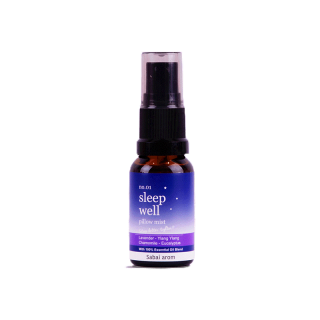 SabaiArom Sleep Well Pillow Mist Travel Size 15 ml. สบายอารมณ์ สเปรย์น้ำมันหอมระเหยฉีดหมอน เพื่อการนอนหลับ