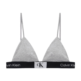 CALVIN KLEIN เสื้อชั้นในผู้หญิง 1996 Cotton ทรง Lght Lined Triangle รุ่น QF7217AD P7A - สีเทา