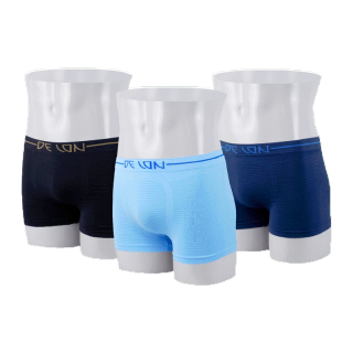 DELON Seamless AU53037Trunk กางเกงในชาย ทรงขาสั้น ทอทั้งตัวไร้ตะเข็บ แอนตี้แบคทีเรีย ป้องกันเชื้อราและกลิ่นอับชื้น