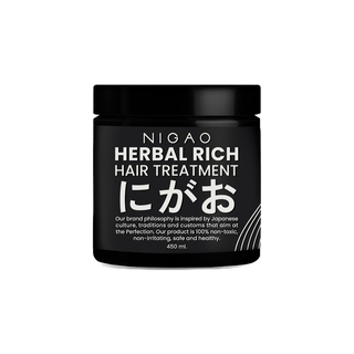 [ทรีทเม้นท์บำรุงผม] NIGAO Herbal Rich Hair Treatment | นิกาโอะ บำรุงผม สำหรับผมแห้งเสีย 450 ml.