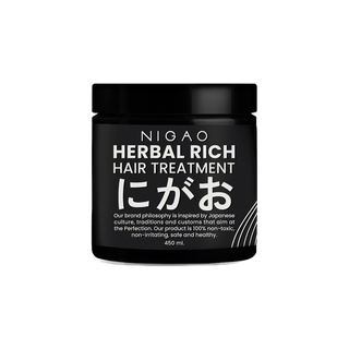 [ทรีทเม้นท์บำรุงผม] NIGAO Herbal Rich Hair Treatment | นิกาโอะ บำรุงผม สำหรับผมแห้งเสีย 450 ml.