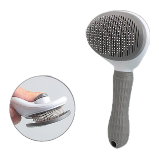 โปรโมชั่น : หวีกำจัดขน หวีแปรงขนสัตว์ แมว มีปุ่มดันขนออก Pet Brushes